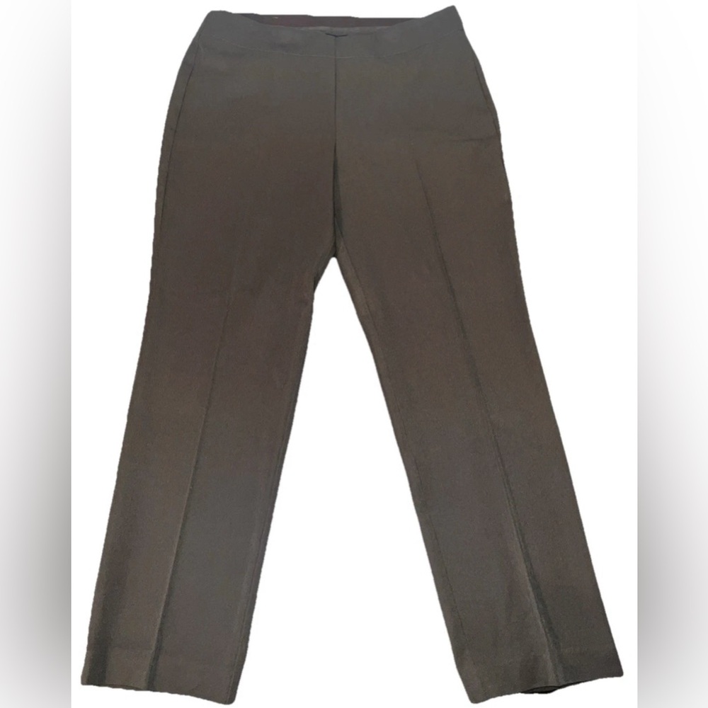 Talbots Classic Side Zip Pants Women Size 10 Dark Green Straight Leg